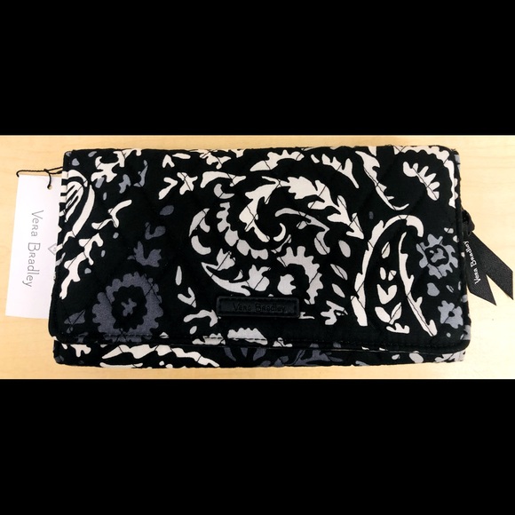 Vera Bradley Handbags - New! Paisley Noir Vera Bradley Wallet Crossbody